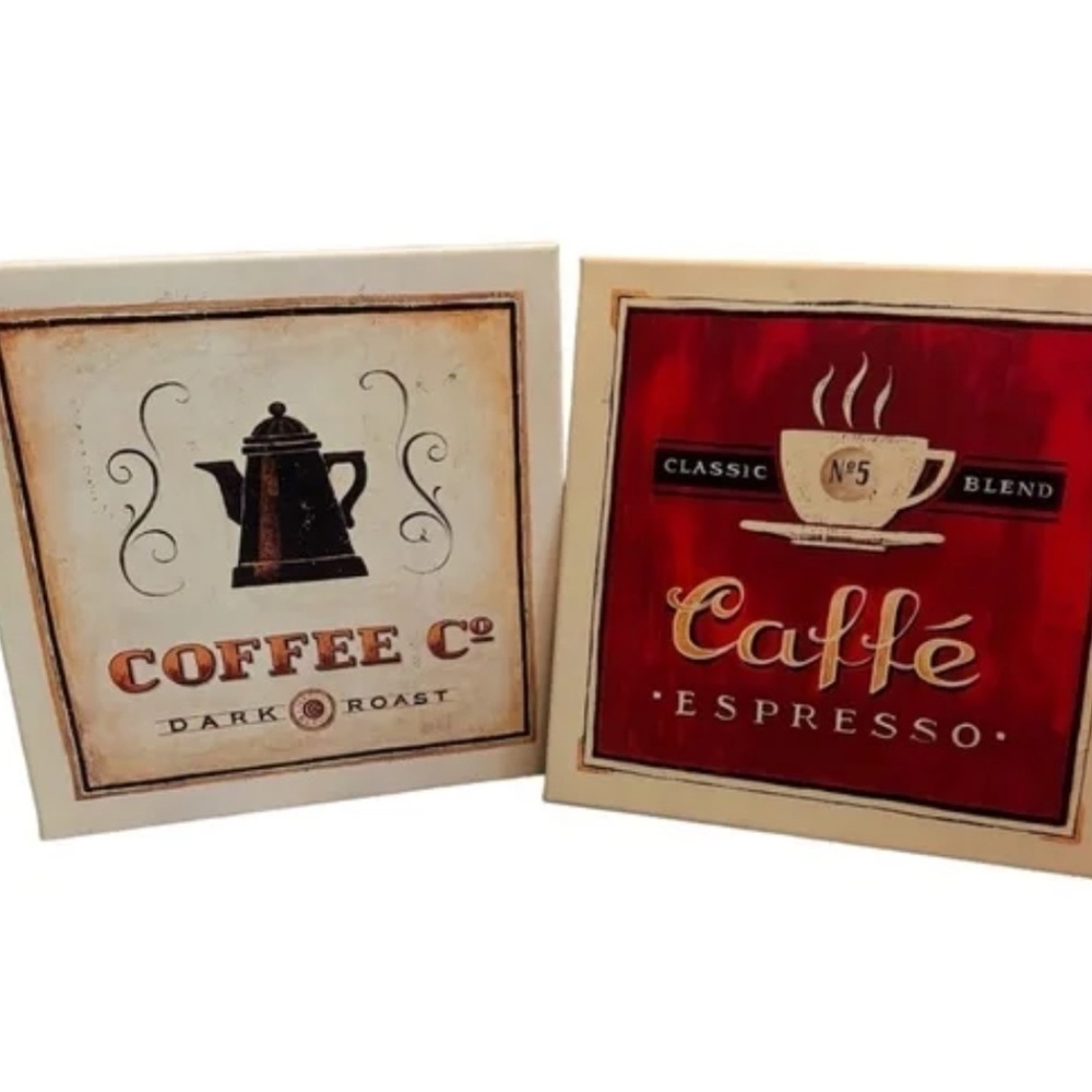 Coffee Wall Art Prints Set of Two